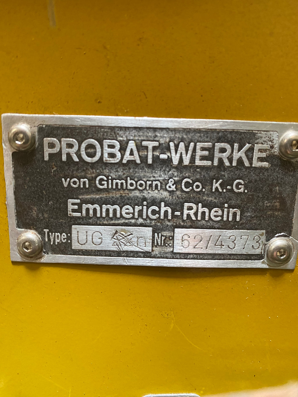Used Probat UG22 Coffee Roaster – 22kg, Vintage 1967