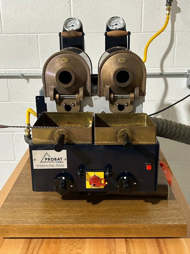 Used Probat BRZ-2 Double Sample Roaster – 2-Barrel, Natural Gas (2010)